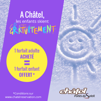 Skiez à Châtel : à partir du 21 mars 2020, pour tout pack débutant acheté = 1 pack débutant offert
