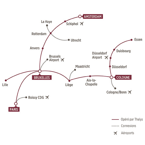 Bon plan TRAIN: Bruxelles, Amsterdam, Rotterdam, Cologne à des prix canon