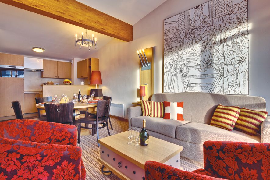 Arc 1800: 8j/7n appt. 3 pièces 6 pers. en Résidence Odalys Prestige